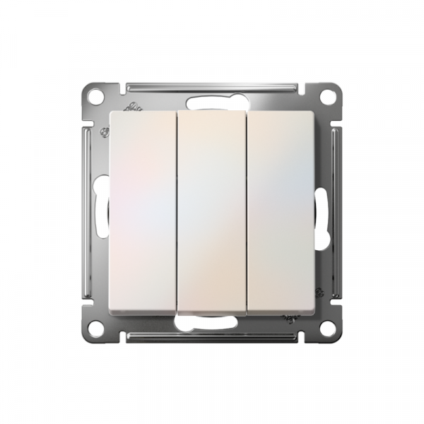 Выключатель 3-кл. СП AtlasDesign 10А IP20 (сх. 1+1+1) 10AX механизм жемчуж. SE ATN000431 ТехноИмпульс