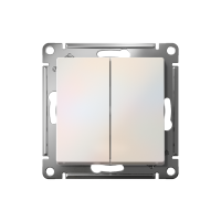 Переключатель проходной 2-кл. СП AtlasDesign 10А IP20 (сх. 6/2) 10AX механизм жемчуж. SE ATN000465 ТехноИмпульс