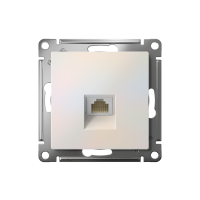 Розетка компьютерная AtlasDesign RJ45 кат.5E механизм жемчуж. SE ATN000483 ТехноИмпульс