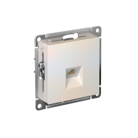 Розетка компьютерная AtlasDesign RJ45 кат.5E механизм жемчуж. SE ATN000483 ТехноИмпульс
