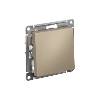 Выключатель 1-кл. СП AtlasDesign 10А IP20 (сх. 1) 10AX механизм шампань SE ATN000511 ТехноИмпульс