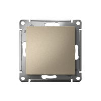 Выключатель 1-кл. СП AtlasDesign 10А IP20 (сх. 1) 10AX механизм шампань SE ATN000511 ТехноИмпульс