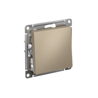 Выключатель 1-кл. СП AtlasDesign 10А IP20 (сх. 1) 10AX механизм шампань SE ATN000511 ТехноИмпульс