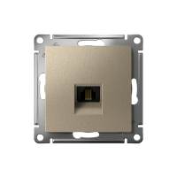 Розетка телефонная 1-м СП AtlasDesign RJ11 механизм шампань SE ATN000581 ТехноИмпульс