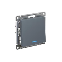 Выключатель 1-кл. СП AtlasDesign 10А IP20 (сх. 1а) 10AX с подсветкой механизм грифель SE ATN000713 ТехноИмпульс