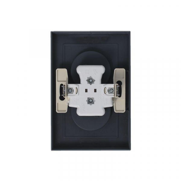 Розетка 2-м СП AtlasDesign 16А IP20 без заземл. в сборе грифель SE ATN000720 ТехноИмпульс