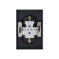 Розетка 2-м СП AtlasDesign 16А IP20 с заземл. в сборе грифель SE ATN000724 ТехноИмпульс