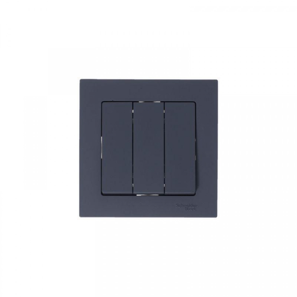 Выключатель 3-кл. СП AtlasDesign 10А IP20 (сх. 1+1+1) 10AX механизм грифель SE ATN000731 ТехноИмпульс