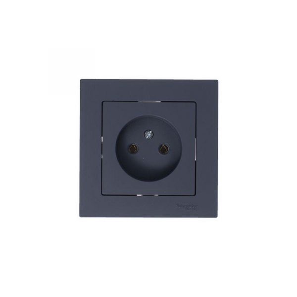 Розетка 1-м СП AtlasDesign 16А IP20 без заземл. без защ. шторок механизм грифель SE ATN000741 ТехноИмпульс