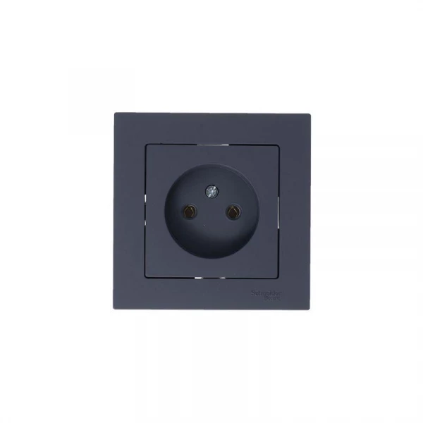 Розетка 1-м СП AtlasDesign 16А IP20 без заземл. без защ. шторок механизм грифель SE ATN000741 ТехноИмпульс