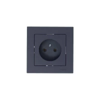 Розетка 1-м СП AtlasDesign 16А IP20 без заземл. без защ. шторок механизм грифель SE ATN000741 ТехноИмпульс