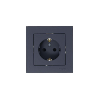 Розетка 1-м СП AtlasDesign 16А IP20 с заземл. защ. шторки механизм грифель SE ATN000745 ТехноИмпульс