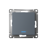 Переключатель проходной 1-кл. СП AtlasDesign 10А IP20 (сх. 6а) 10AX с подсветкой механизм грифель SE ATN000763 ТехноИмпульс