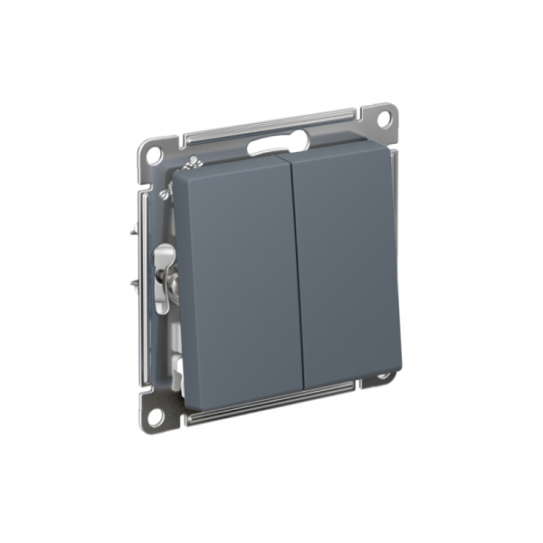 Переключатель проходной 2-кл. СП AtlasDesign 10А IP20 (сх. 6/2) 10AX механизм грифель SE ATN000765 ТехноИмпульс