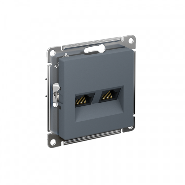 Розетка компьютерная 2-м AtlasDesign RJ45 кат.5E механизм грифель SE ATN000785 ТехноИмпульс