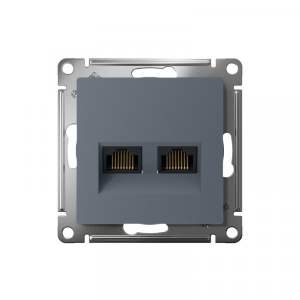 Розетка компьютерная 2-м AtlasDesign RJ45 кат.5E механизм грифель SE ATN000785 ТехноИмпульс