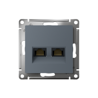 Розетка компьютерная 2-м AtlasDesign RJ45 кат.5E механизм грифель SE ATN000785 ТехноИмпульс