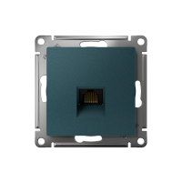 Розетка компьютерная AtlasDesign RJ45 кат.5E механизм изумруд SE ATN000883 ТехноИмпульс