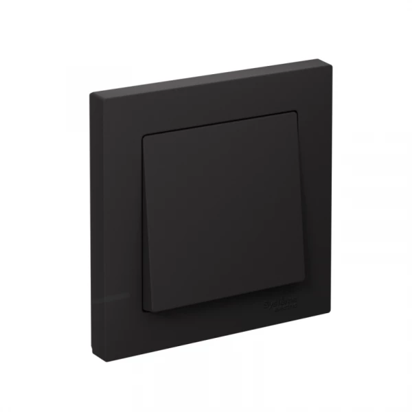 Выключатель 1-кл. СП AtlasDesign 10А IP20 (сх. 1) 10AX в сборе карбон SE ATN001012 ТехноИмпульс