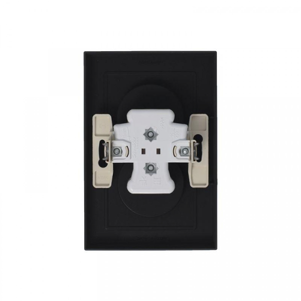 Розетка 2-м СП AtlasDesign 16А IP20 без заземл. в сборе карбон SE ATN001020 ТехноИмпульс