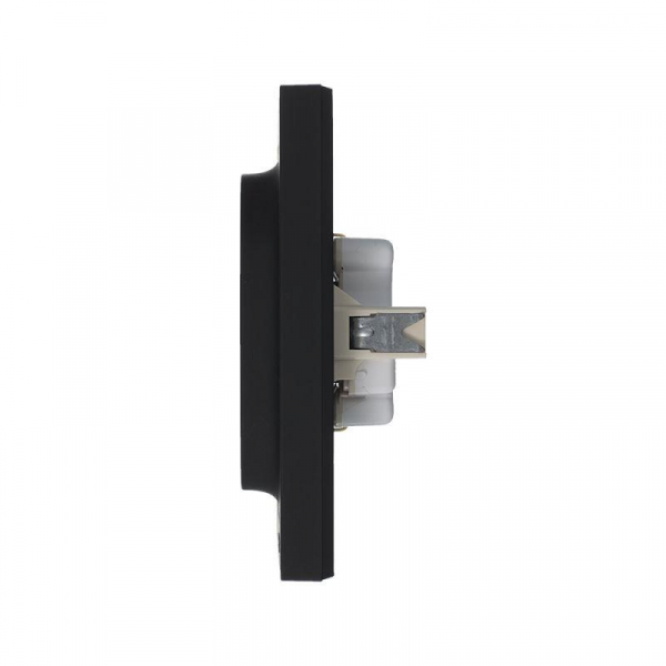 Розетка 2-м СП AtlasDesign 16А IP20 с заземл. в сборе карбон SE ATN001024 ТехноИмпульс