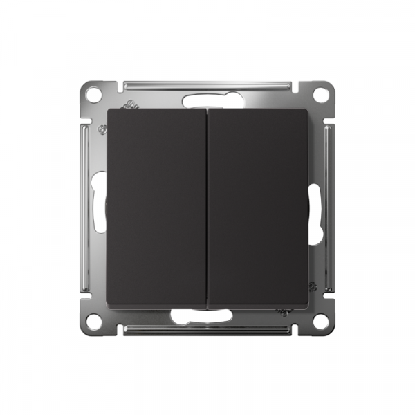 Выключатель 2-кл. СП AtlasDesign 10А IP20 (сх. 5) 10AX механизм карбон SE ATN001051 ТехноИмпульс