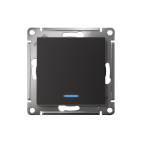 Переключатель проходной 1-кл. СП AtlasDesign 10А IP20 (сх. 6а) 10AX с подсветкой механизм карбон SE ATN001063 ТехноИмпульс