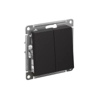 Переключатель проходной 2-кл. СП AtlasDesign 10А IP20 (сх. 6/2) 10AX механизм карбон SE ATN001065 ТехноИмпульс