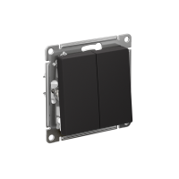 Переключатель проходной 2-кл. СП AtlasDesign 10А IP20 (сх. 6/2) 10AX механизм карбон SE ATN001065 ТехноИмпульс