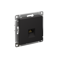 Розетка компьютерная 1-м AtlasDesign RJ45 кат.5E механизм карбон SE ATN001083 ТехноИмпульс