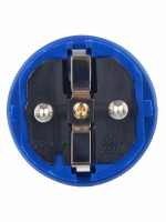 Вилка прямая ОМЕГА ВБп3-1-0м IP44 каучук син. IEK PKR01-016-2-K07 ТехноИмпульс