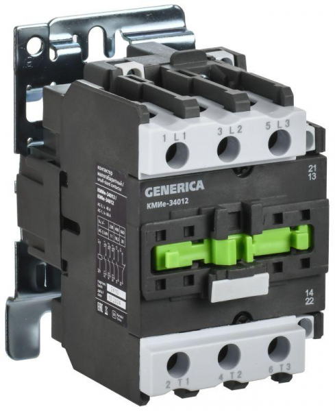 Контактор КМИе-34012 40А 230В/АС3 1НО 1НЗ GENERICA KKME31-040-230-11 ТехноИмпульс