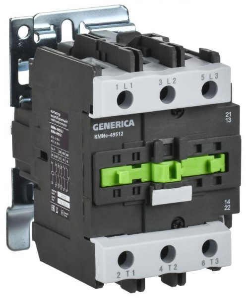 Контактор КМИе-49512 95А 230В/АС3 1НО 1НЗ GENERICA KKME41-095-230-11 ТехноИмпульс