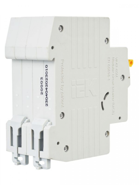 Выключатель автоматический модульный 2п C 10А 6кА ВА47-60M KARAT IEK MVA31-2-010-C ТехноИмпульс