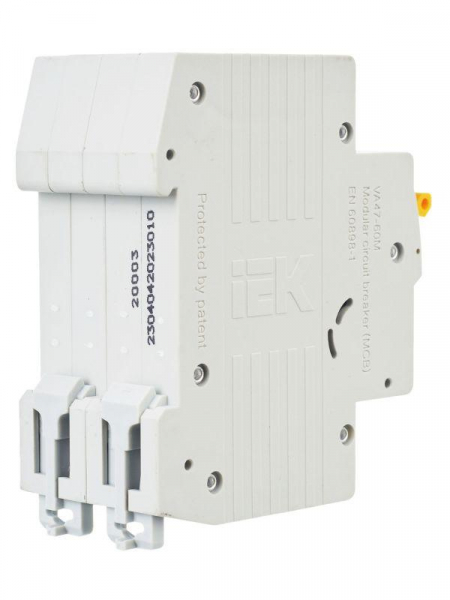 Выключатель автоматический модульный 2п C 10А 6кА ВА47-60M KARAT IEK MVA31-2-010-C ТехноИмпульс