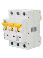 Выключатель автоматический модульный 3п C 6А 6кА ВА47-60M KARAT IEK MVA31-3-006-C ТехноИмпульс