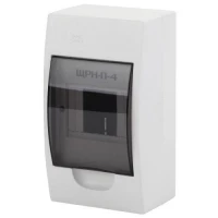 Бокс ЩРН-П-4 мод. навесной пластик IP41 SIMPLE NO-box_simple-plastic_4_surface ЭРА Б0041521 ТехноИмпульс