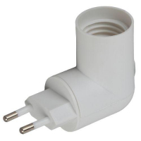 Переходник E27-S вилка-E27 с выкл. бел. ЭРА Б0027981 ТехноИмпульс