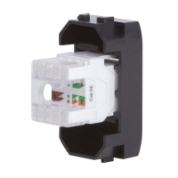 Розетка компьютерная 1-м СП 1мод. Brava RJ45 кат.5E черн. DKC 77654N ТехноИмпульс