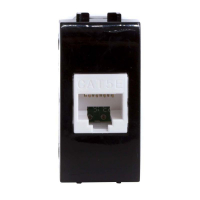 Розетка компьютерная 1-м СП 1мод. Brava RJ45 кат.5E черн. DKC 77654N ТехноИмпульс