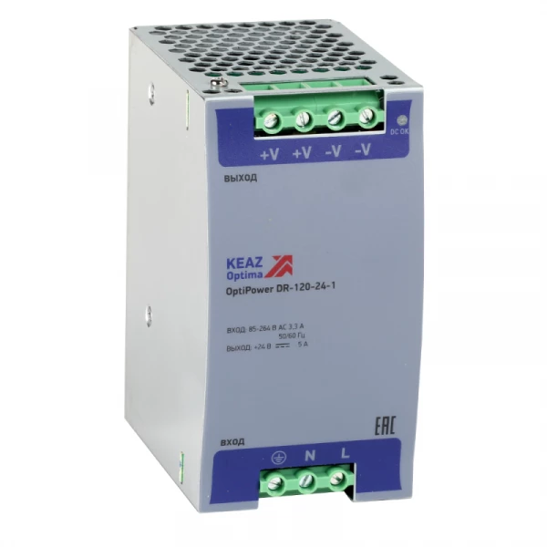 Блок питания OptiPower DR-120-24-1 КЭАЗ 284548 ТехноИмпульс