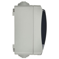 Розетка 2-м ОП Форс РСб22-3-ФСр 16А IP54 с заземл. с крышкой сер. IEK ERS22-K03-16-54-DC ТехноИмпульс