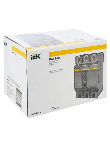 Выключатель автоматический 3п 250А 35кА ВА88-35 MASTER IEK SVA30-3-0250-02 ТехноИмпульс