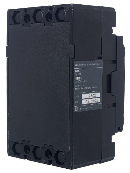 Выключатель автоматический 3п 63А 25кА ВА88-32 MASTER IEK SVA10-3-0063-02 ТехноИмпульс