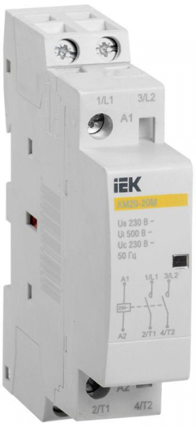 Контактор модульный КМ20-20М AC IEK MKK11-20-20 ТехноИмпульс