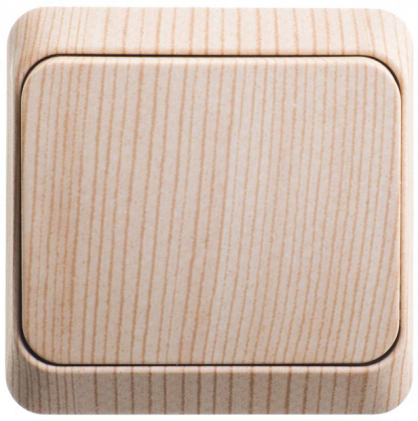 Выключатель 1-кл. ОП Этюд Дача 10А IP20 сосна SE BA10-001D ТехноИмпульс