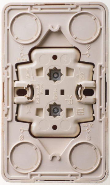 Розетка 2-м ОП Этюд Дача 16А IP20 250В без заземл. без защ. шторок сосна SE PA16-005D ТехноИмпульс