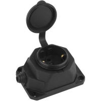 Колодка удлинителя 1-м с заземл. 16А IP44 K-1e-B-IP44 каучук черн. Эра Б0044543 ТехноИмпульс