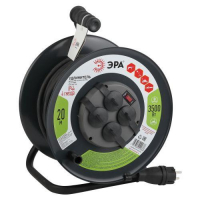 Удлинитель на метал. катушке 4х20м с заземл. 16А IP44 RMx-4es-3х2.5-20m-IP44(KG) КГ 3х2.5 Эра Б0043057 ТехноИмпульс
