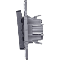 Выключатель 2-кл. Inspiria 10А IP20 250В 10AX механизм антрацит IEK 673623 ТехноИмпульс